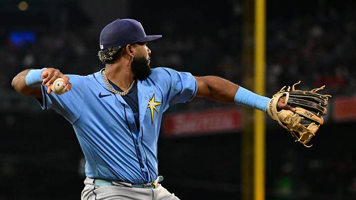Tampa Bay Rays' Junior Caminero Removed From Spring Training Game With Back  Tightness