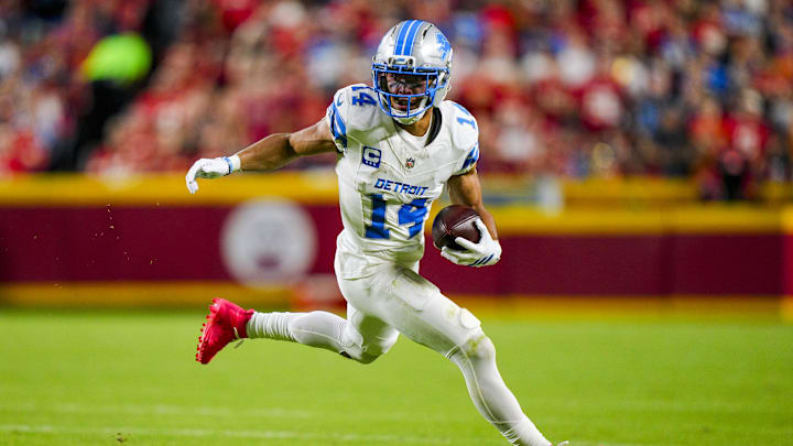 Detroit Lions wide receiver Amon-Ra St. Brown is a great prop target in Week 7. Detroit Lions wide receiver Amon-Ra St. Brown is a great prop target in Week 7.