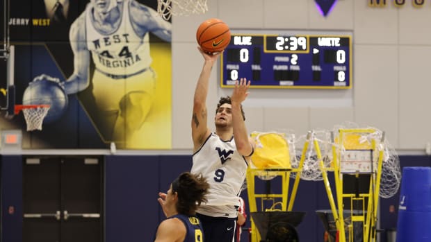 West Virginia University forward Ofri Naveh