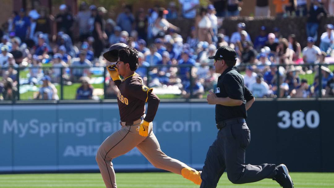 San Diego Padres catcher Ethan Salas.
