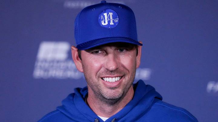 Indianapolis Colts head coach Shane Steichen speaks to the media