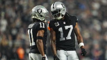 Davante Adams & Tre Tucker of the Las Vegas Raiders.