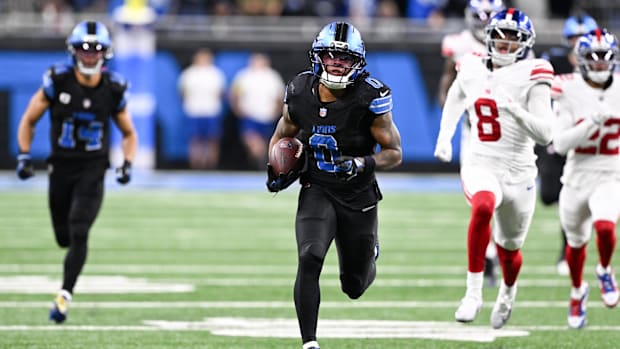 Detroit Lions running back Jahmyr Gibbs