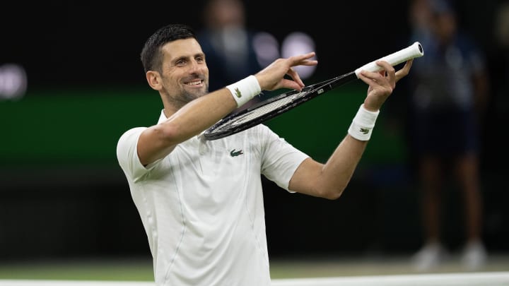 Novak Djokovic advances to the semifinals at Wimbledon.