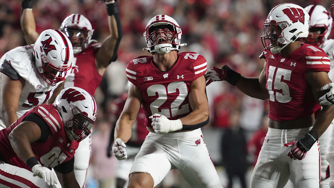 Wisconsin Badgers linebacker Mason Reiger. 