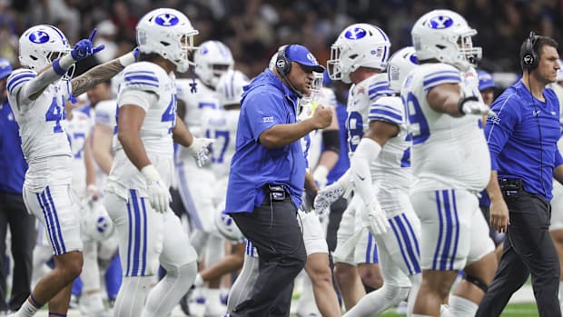 Brigham Young Cougars head coach Kalani Sitake