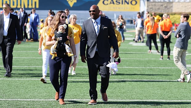 West Virgnia University defensive line coach AJ Jackson.