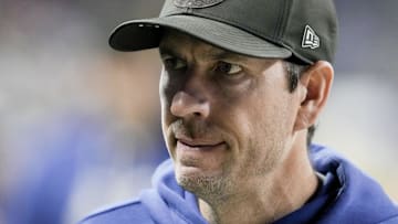 Indianapolis Colts head coach Shane Steichen walks off the field