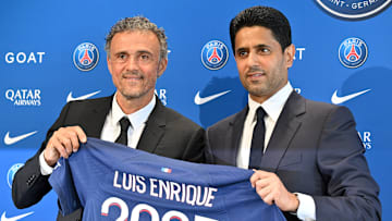 Luis Enrique et Nasser al-Khelaïfi - PSG
