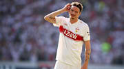Nick Woltemade im VfB-Trikot. Vor dem Ende des Transferfensters könnte er noch wechseln