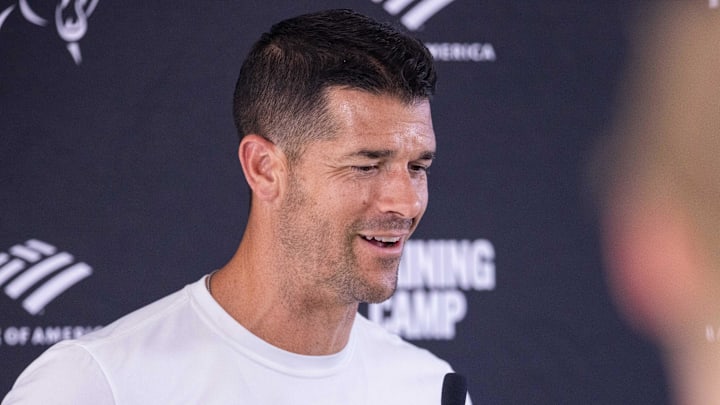 Carolina Panthers head coach Dave Canales