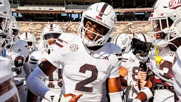 Mississippi State Safety Isaac Smith (#2) before the game between the Florida Gators and the Mississippi State Bulldogs at Davis Wade Stadium at Scott Field in Starkville, Miss.