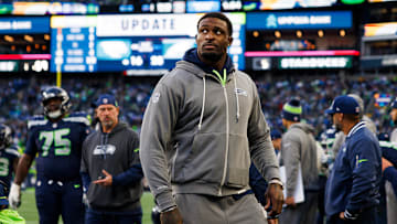 DK Metcalf with the Seattle Seahawks