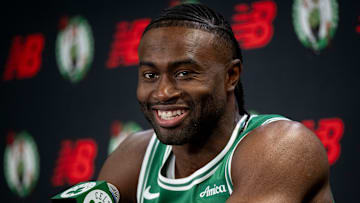 Boston Celtics, Celtics Media Day, Jaylen Brown, Brad Stevens