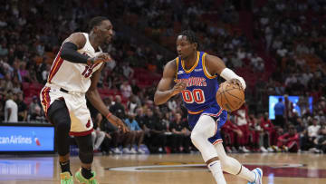 Jonathan Kuminga, Golden State Warriors and Bam Adebayo, Miami Heat