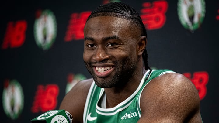 Boston Celtics, Celtics Media Day, Jaylen Brown, Brad Stevens
