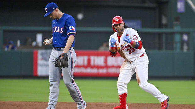 The Cardinals scored five runs in the fifth against Cody Bradford, in his first appearance since returning from the IL.