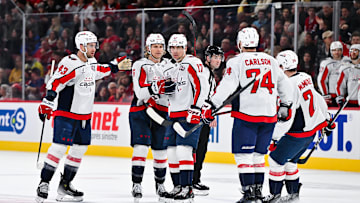 Jakob Chychrun, Connor McMichael, Dylan Strome, John Carlson, Tom Wilson, Washington Capitals