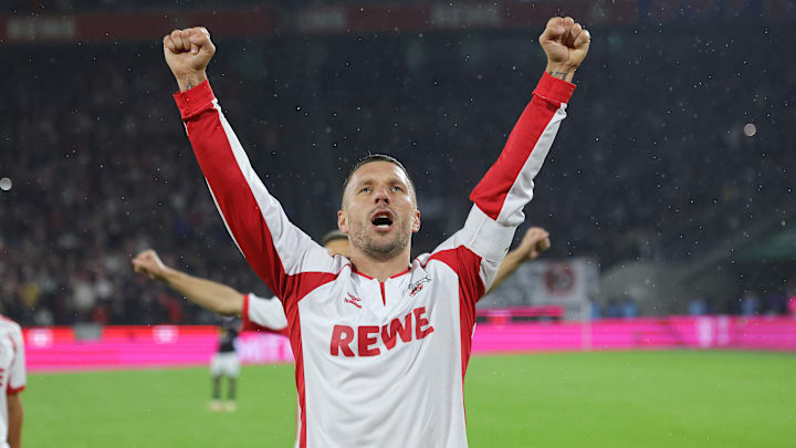 Lukas Podolski wurde im vergangenen Jahr in Köln verabschiedet Lukas Podolski wurde im vergangenen Jahr in Köln verabschiedet