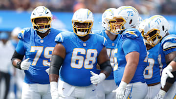 Los Angeles Chargers' offensive line