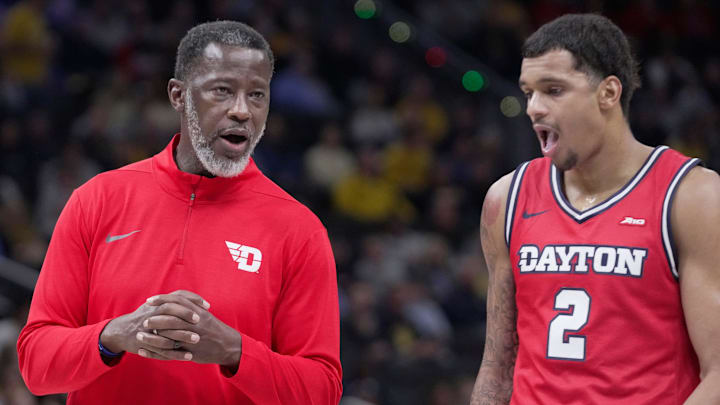 Dayton head coach Anthony Grant is shown during the first half of their game against Marquette Wednesday, November 19, 2025 at Fiserv Forum in Milwaukee, Wisconsin.