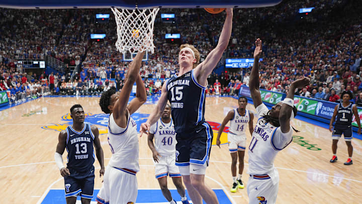 BYU Cougars guard Richie Saunders (15