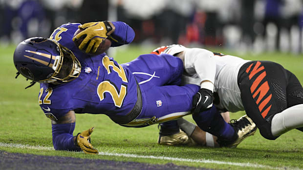 Baltimore Ravens running back Derrick Henry