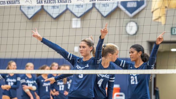 San Marcos vs. Mission Vista in California Varsity high school Volleyball  showdown (Aug. 26, 2025)