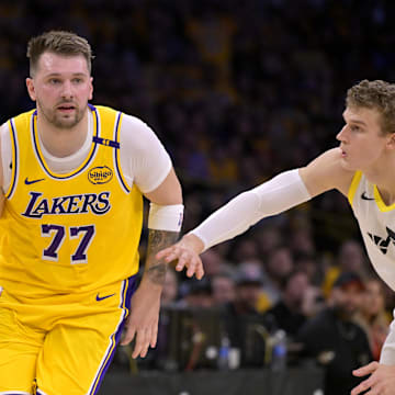 Doncic tallied 11 points in his first half as a Laker.