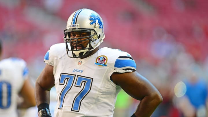 Former Detroit Lions tackle Gosder Cherilus.