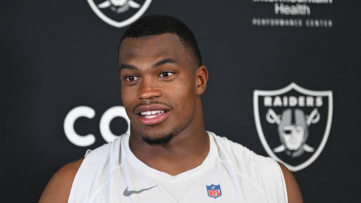 Las Vegas Raiders defensive end Tyree Wilson