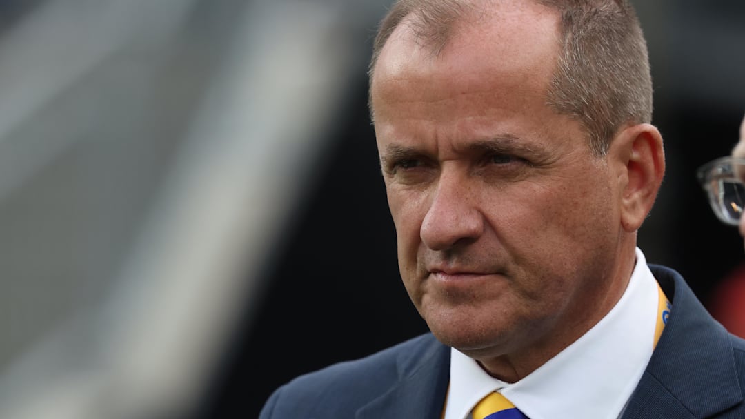 Nov 15, 2025; Pittsburgh, Pennsylvania, USA; ACC commissioner Jim Phillips in attendance as the Pittsburgh Panthers host the Notre Dame Fighting Irish at Acrisure Stadium. Mandatory Credit: Charles LeClaire-Imagn Images Nov 15, 2025; Pittsburgh, Pennsylvania, USA; ACC commissioner Jim Phillips in attendance as the Pittsburgh Panthers host the Notre Dame Fighting Irish at Acrisure Stadium. Mandatory Credit: Charles LeClaire-Imagn Images