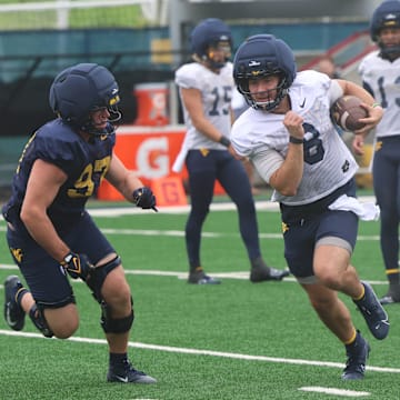 West Virginia University quarterback Nicco Marchiol