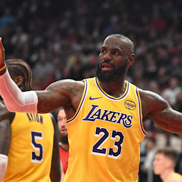LeBron James and the Lakers are road underdogs in Boston on Friday night.