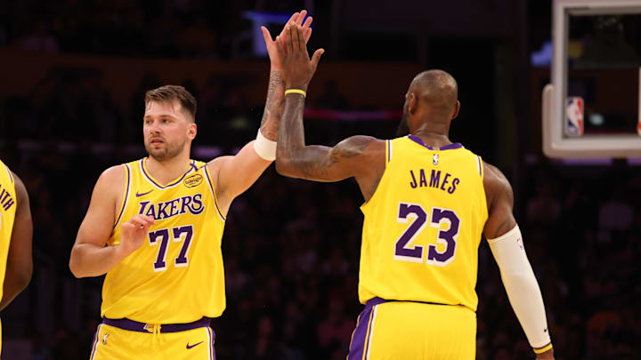 LeBron James and Luka Doncic