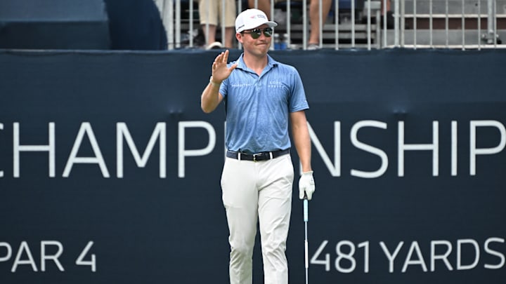 Ben Griffin took too much creatine early in the final round of the BMW Championship. Ben Griffin took too much creatine early in the final round of the BMW Championship.