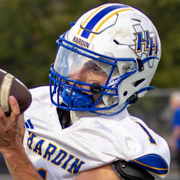 The Hardin Hornets (9-0) are one win shy of becoming the first team in program history, dating back to 1940, to finish the regular season undefeated.