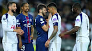 Tottenham clashed with PSG in Udine, Italy.