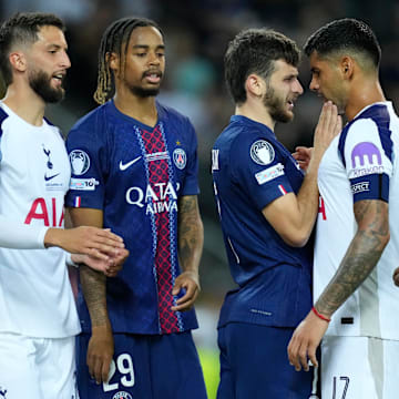 Tottenham clashed with PSG in Udine, Italy.