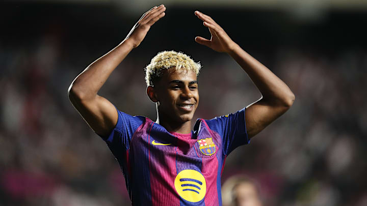 Lamine Yamal will mit dem FC Barcelona die Champions League gewinnen Lamine Yamal will mit dem FC Barcelona die Champions League gewinnen
