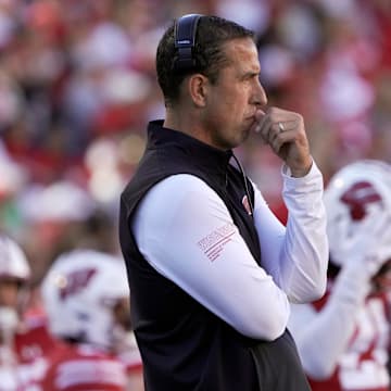 Wisconsin head coach Luke Fickell is shown during the fourth quarter of their game against South Dakota Saturday, September 7 , 2024 at Camp Randall Stadium in Madison, Wisconsin.