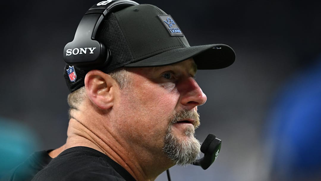 Detroit Lions head coach Dan Campbell during the second half against the Dallas Cowboys at Ford Field