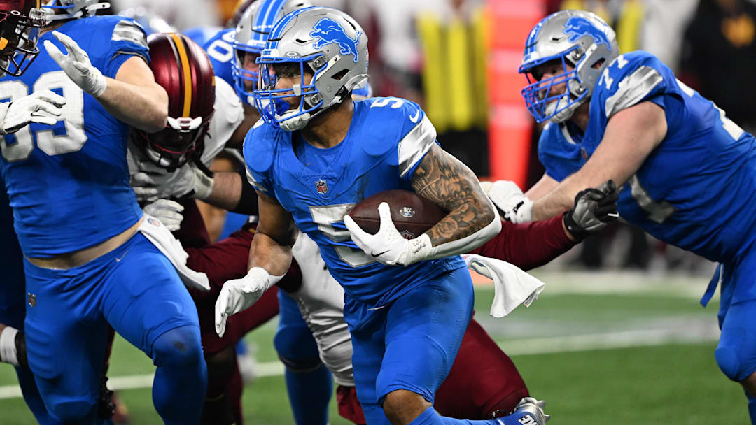 Detroit Lions running back David Montgomery (5).