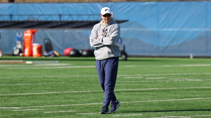 West Virginia University football head coach Neal Brown