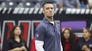 Aug 16, 2025; Houston, Texas, USA; Houston Texans general manager Nick Caserio stands on the field before the game against the Carolina Panthers at NRG Stadium. Mandatory Credit: Troy Taormina-Imagn Images