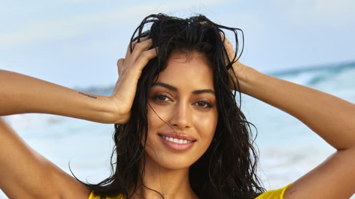 Cindy Kimberly was photographed by Ben Watts in Barbados.