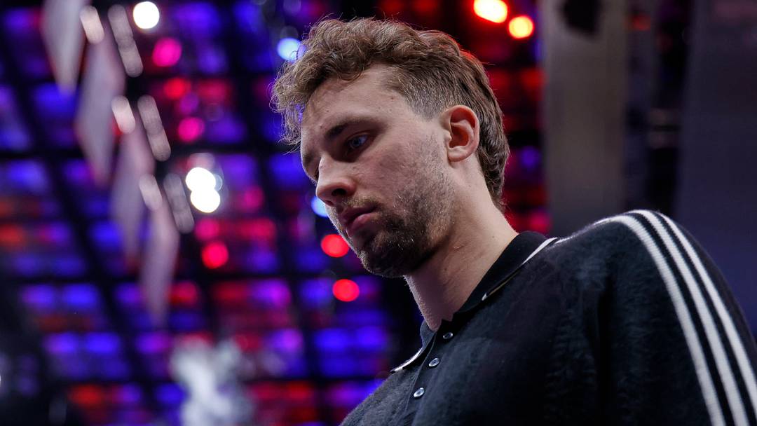 Apr 29, 2026; Detroit, Michigan, USA; Orlando Magic forward Franz Wagner (22) walks off the court after the game against the Detroit Pistons during game five of the first round of the 2026 NBA Playoffs at Little Caesars Arena. Mandatory Credit: Rick Osentoski-Imagn Images