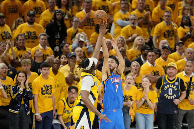 Oklahoma City Thunder forward Chet Holmgren. 