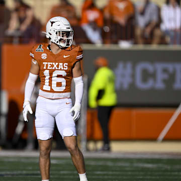 Texas Longhorns defensive back Michael Taaffe (16) in action