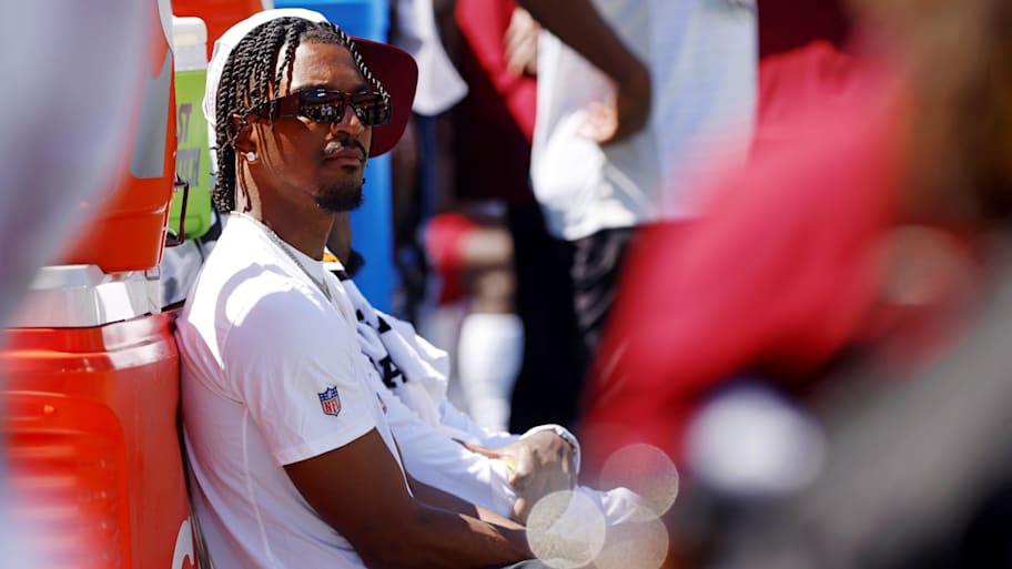 Washington Commanders quarterback Jayden Daniels